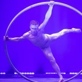 Jeka Dehtiarov et son "cyr wheel".