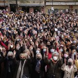 L'année dernière à la même époque, des chorales s'étaient déjà rassemblées autour du musée de la Reine Sofia à Madrid (archives).