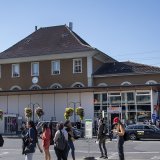 Le bâtiment historique de la gare de Morges doit être remplacé par un nouvel immeuble (archives).