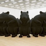 "Roi des rats" (1993), une installation réalisée par Katharina Fritsch, fait partie des oeuvres entreposées au Schaulager à Münchenstein (BL). Elle mesure 13 mètres de long et 2,8 mètres de haut.