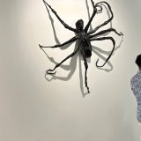 Une araignée de Louise Bourgeois ("Spider IV" de 1996), accrochée aux murs de la galerie Hauser & Wirth, à la foire Art Basel, a été cédée pour 22,5 millions de francs.
