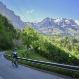 Ascension vers Loèche-les-Bains lors du Tour de Suisse 2021