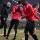 Les joueurs du FC Sion à l'entraînement