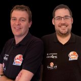 Xavier Mottet (à gauche) candidat pour remplacer Fabrice Miserez à la tête du BBC Troistorrents