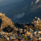 Le château de Tourbillon avant l'incendie