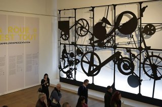 La machine "L'Eloge de la folie" a été acquise tout récemment par le Musée Tinguely. Elle n'avait plus été présentée au public depuis plus de 20 ans.