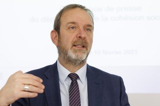 Le conseiller d'Etat genevois Thierry Apothéloz a fait un état des lieux du plan d'action contre la précarité.