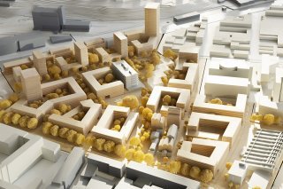 Un projet de médiation culturelle a été mis en place aux Acacias dans le but d'impliquer les habitants dans la mutation de leur quartier. Le PAV, ici représenté par une maquette, est le plus gros projet de développement urbain du canton (archives)...