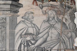 Une peinture murale datant de 1543 a été découverte lors de travaux dans un bâtiment historique à Wil, dans le canton de St-Gall.