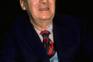 L'écrivain Vladimir Nabokov, ici à Montreux en 1976, soit environ un an avant son décès (archives).