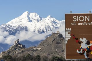 A Sion, le chantier de restauration de l'ensemble médiéval fortifié de la basilique de Valère et de ses dépendances a débuté en 1987 (archives).