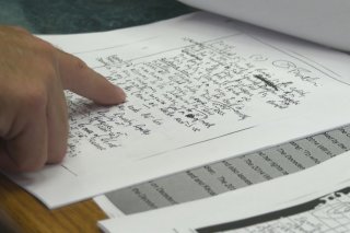 Les documents rédigés par Aretha Franklin, difficiles à lire, semblent partager ses biens, notamment immobiliers, mais aussi des bijoux, fourrures, du matériel stéréo et des droits musicaux (archives).