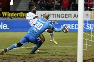 Giovanni Sio parvient à tromper le gardien de Winterthour en toute fin de match