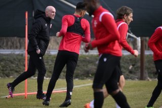 Les joueurs du FC Sion à l'entraînement