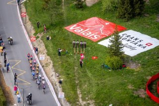 Image prise lors du passage du Giro en Valais le vendredi 19 mai 2023
