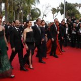 Les membres du jury Jeff Nichols, Deepika Padukone, Joachim Trier, Jasmine Trinca, Noomi Rapace, Asghar Farhadi, Rebecca Hall et Ladj Lys, et son président Vincent Lindon vont monter les marches pour la soirée anniversaire.