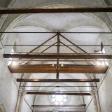 Après des années de travaux, l'intérieur de la basilique de Valère a retrouvé son décor médiéval du XIIIe siècle à faux joints.