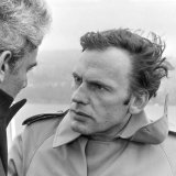 A Genève pendant le tournage de L'Attentat, en 1972.