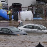 Alors que la Grèce et une partie des Etats-Unis suffoquent sous la chaleur, la province canadienne de Nouvelle Ecosse, ici Halifax, a été touchée par des pluies torrentielles.