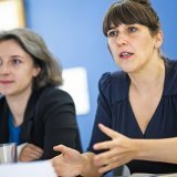 "C'est un legs exceptionnel et inédit", se réjouissent devant la presse Marie Rochel, directrice des Musées cantonaux (à gauche), et Laurence Schmidlin, directrice du Musée d'art du Valais (à droite).