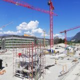 Un chantier qui prend place à côté du futur nouveau bâtiment de l'hôpital