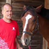 Jérôme Voutaz avec le cheval Valerio
