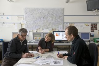 Les prévisionnistes de l'institut SLF utilisent désormais l'intelligence artificielle comme deuxième avis pour la préparation des bulletins d'avalanches (archives).