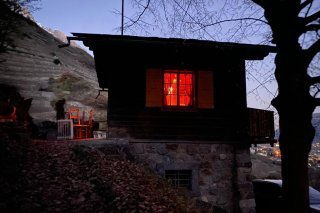 Le mazot situé dans la Combe d'Enfer à Fully.