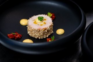 L'amuse-bouche réalisée par les apprentis du restaurant "Le Soleil de Dugny".